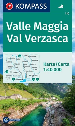 Abbildung von KOMPASS Wanderkarte 110 Valle Maggia, Val Verzasca 1:40.000 | 2. Auflage | 2024 | beck-shop.de
