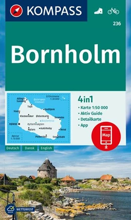 Abbildung von KOMPASS Wanderkarte 236 Bornholm 1:50.000 | 2. Auflage | 2024 | beck-shop.de
