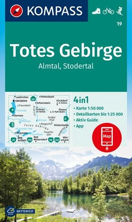 Abbildung von KOMPASS Wanderkarte 19 Totes Gebirge, Almtal, Stodertal 1:50.000 | 1. Auflage | 2024 | beck-shop.de