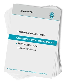 Abbildung von Hemmer / Wüst | Karteikarten Öffentliches Recht im Überblick II - Bayern | 12. Auflage | 2023 | beck-shop.de