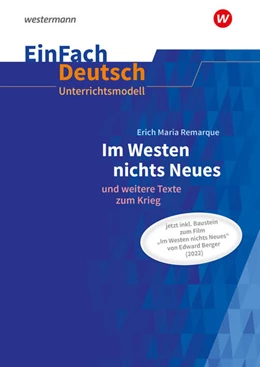 Abbildung von Remarque / Diekhans | Im Westen nichts Neues.EinFach Deutsch Unterrichtsmodelle. Neubearbeitung Gymnasiale Oberstufe | 1. Auflage | 2025 | beck-shop.de