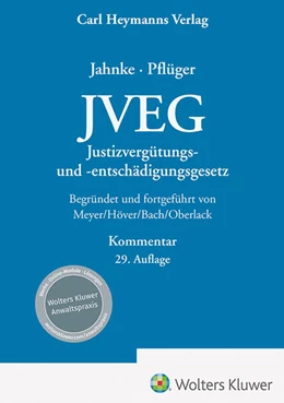 Abbildung von Jahnke / Pflüger | Justizvergütungs- und Entschädigungsgesetz: JVEG | 29. Auflage | 2025 | beck-shop.de