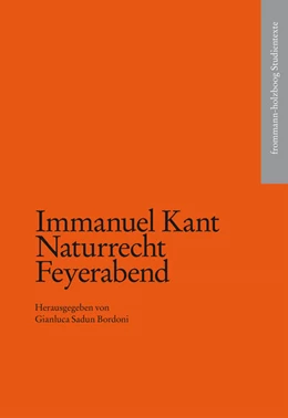 Abbildung von Sadun-Bordoni / Kant | Naturrecht Feyerabend | 1. Auflage | 2024 | beck-shop.de