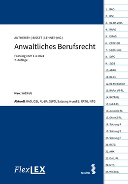 Abbildung von Autherith / Bisset | FlexLex Anwaltliches Berufsrecht | 2. Auflage | 2024 | beck-shop.de