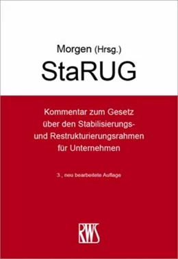 Abbildung von Morgen (Hrsg.) | StaRUG | 3. Auflage | 2025 | beck-shop.de