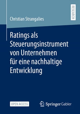 Abbildung von Strangalies | Ratings als Steuerungsinstrument von Unternehmen für eine nachhaltige Entwicklung | 1. Auflage | 2024 | beck-shop.de