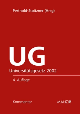 Abbildung von Perthold-Stoitzner | UG - Universitätsgesetz 2002 | 4. Auflage | 2025 | beck-shop.de
