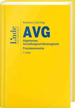Abbildung von Attlmayr / Rosenkranz | AVG | Allgemeines Verwaltungsverfahrensgesetz | 2. Auflage | 2024 | beck-shop.de
