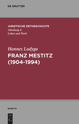 Abbildung von Ludyga | Franz Mestitz (1904-1994) | 1. Auflage | 2024 | beck-shop.de