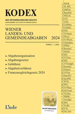 Abbildung von Ittner / Doralt | KODEX Wiener Landes- und Gemeindeabgaben | 1. Auflage | 2024 | beck-shop.de