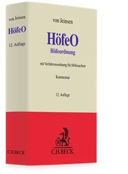 Abbildung von von Jeinsen | Höfeordnung: HöfeO | 12. Auflage | 2026 | beck-shop.de