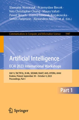 Abbildung von Nowaczyk / Biecek | Artificial Intelligence. ECAI 2023 International Workshops | 1. Auflage | 2024 | beck-shop.de
