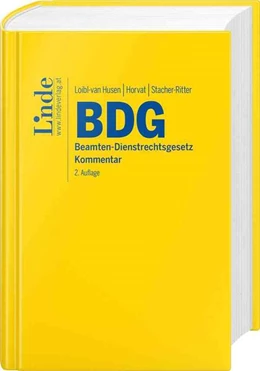 Abbildung von Loibl-van Husen / Horvat | BDG | Beamten-Dienstrechtsgesetz | 2. Auflage | 2024 | beck-shop.de