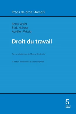 Abbildung von Wyler / Heinzer | Droit du travail | 1. Auflage | 2024 | beck-shop.de