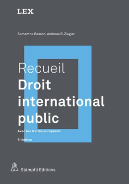 Abbildung von Besson / Ziegler | Recueil : Droit international public | 5. Auflage | 2024 | beck-shop.de