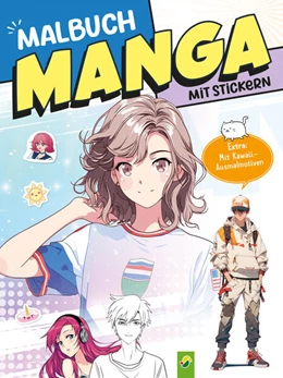Abbildung von Schwager & Steinlein Verlag | Extra dickes Manga-Malbuch mit Stickern zum Kreativsein und Entspannen für alle Manga-Fans! | 1. Auflage | 2024 | beck-shop.de