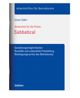 Abbildung von Sideri | Sabbatical | 1. Auflage | 2025 | beck-shop.de