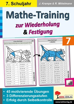 Abbildung von Krampe / Mittelmann | Mathe-Training zur Wiederholung und Festigung / Klasse 7 | 1. Auflage | 2023 | beck-shop.de