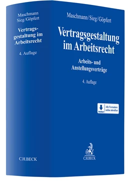 Abbildung von Maschmann / Sieg | Vertragsgestaltung im Arbeitsrecht | 4. Auflage | 2025 | beck-shop.de