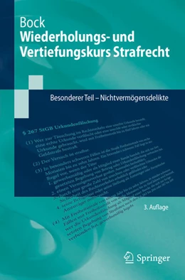 Abbildung von Bock | Wiederholungs- und Vertiefungskurs Strafrecht | 3. Auflage | 2024 | beck-shop.de