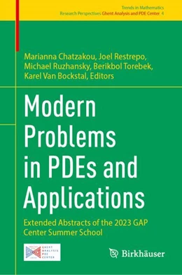 Abbildung von Chatzakou / Restrepo | Modern Problems in PDEs and Applications | 1. Auflage | 2024 | beck-shop.de