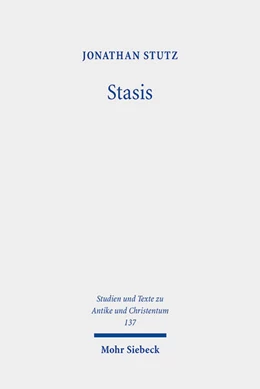 Abbildung von Stutz | Stasis | 1. Auflage | 2024 | 137 | beck-shop.de