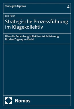 Abbildung von Hahn | Strategische Prozessführung im Klagekollektiv | 1. Auflage | 2024 | 4 | beck-shop.de