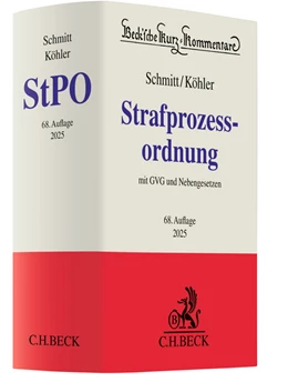 Abbildung von Schmitt / Köhler | Strafprozessordnung: StPO | 68. Auflage | 2025 | Band 6 | beck-shop.de