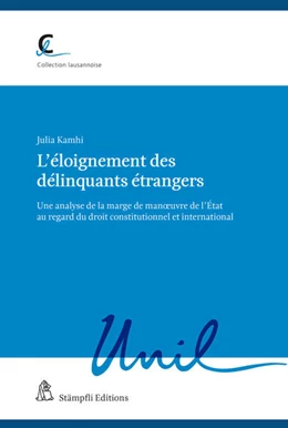 Abbildung von Kamhi | L’éloignement des délinquants étrangers | 1. Auflage | 2024 | 105 | beck-shop.de