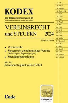 Abbildung von Doralt | KODEX Vereinsrecht und Steuern | 1. Auflage | 2024 | beck-shop.de