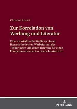 Abbildung von Ansari | Zur Korrelation von Werbung und Literatur | 1. Auflage | 2024 | beck-shop.de