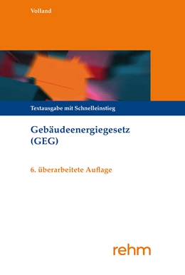 Abbildung von Volland | Gebäudeenergiegesetz (GEG) | 6. Auflage | 2024 | beck-shop.de