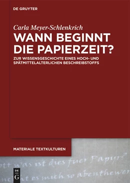 Abbildung von Meyer-Schlenkrich | Wann beginnt die Papierzeit? | 1. Auflage | 2025 | beck-shop.de