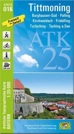 Abbildung von Landesamt für Digitalisierung | ATK25-O16 Tittmoning (Amtliche Topographische Karte 1:25000) | 1. Auflage | 2024 | beck-shop.de