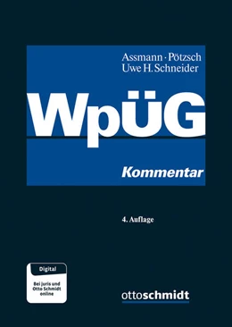 Abbildung von Assmann / Pötzsch | Wertpapiererwerbs- und Übernahmegesetz: WpÜG | 4. Auflage | 2024 | beck-shop.de