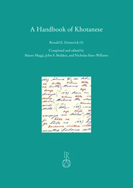Abbildung von Maggi / Sheldon | A Handbook of Khotanese | 1. Auflage | 2024 | beck-shop.de