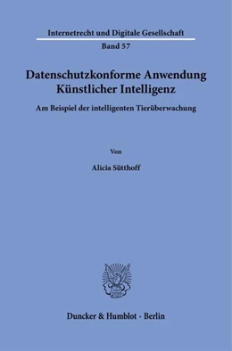 Abbildung von Sütthoff | Datenschutzkonforme Anwendung Künstlicher Intelligenz. | 1. Auflage | 2024 | beck-shop.de
