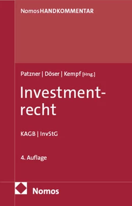 Abbildung von Patzner / Döser | Investmentrecht | 4. Auflage | 2025 | beck-shop.de