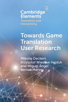 Abbildung von Deckert / Bernal-Merino | Towards Game Translation User Research | 1. Auflage | 2024 | beck-shop.de