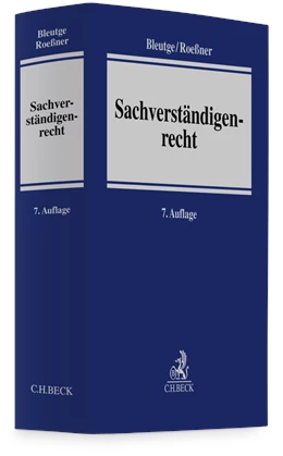 Abbildung von Bleutge / Roeßner | Sachverständigenrecht | 7. Auflage | 2026 | beck-shop.de