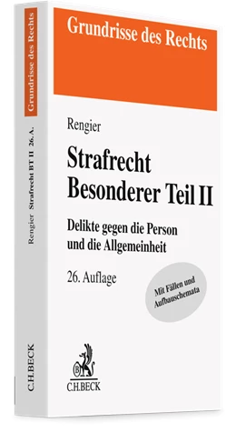 Abbildung von Rengier | Strafrecht Besonderer Teil II: Strafrecht BT II | 26. Auflage | 2025 | beck-shop.de