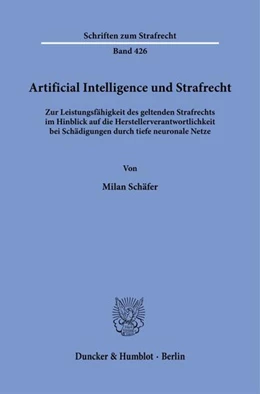 Abbildung von Schäfer | Artificial Intelligence und Strafrecht. | 1. Auflage | 2024 | beck-shop.de