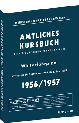 Abbildung von Rockstuhl | Kursbuch der Deutschen Reichsbahn - Winterfahrplan 1956/1957 | 1. Auflage | 2024 | beck-shop.de
