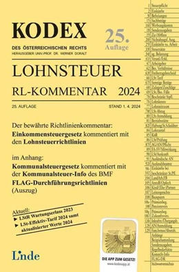 Abbildung von Seebacher / Doralt | KODEX Lohnsteuer Richtlinien-Kommentar 2024 | 25. Auflage | 2024 | beck-shop.de