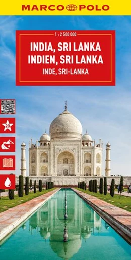 Abbildung von MARCO POLO Reisekarte Indien, Sri Lanka 1:2,5 Mio. | 8. Auflage | 2024 | beck-shop.de