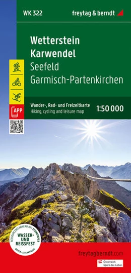 Abbildung von Freytag & Berndt | Wetterstein - Karwendel, Wander-, Rad- und Freizeitkarte 1:50.000, freytag & berndt, WK 322 | 1. Auflage | 2024 | beck-shop.de