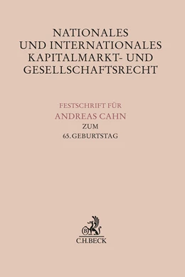 Abbildung von Nationales und Internationales Kapitalmarkt- und Gesellschaftsrecht
 | 1. Auflage | 2024 | beck-shop.de