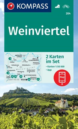 Abbildung von KOMPASS Wanderkarten-Set 204 Weinviertel (2 Karten) 1:50.000 | 1. Auflage | 2024 | beck-shop.de