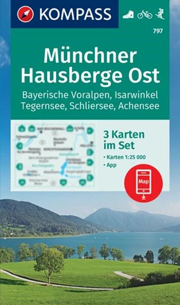 Abbildung von KOMPASS Wanderkarten-Set 797 Münchner Hausberge Ost, Bayerische Voralpen, Isarwinkel, Tegernsee, Schliersee, Achensee (3 Karten) 1:25.000 | 1. Auflage | 2024 | beck-shop.de