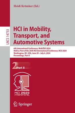 Abbildung von Krömker | HCI in Mobility, Transport, and Automotive Systems | 1. Auflage | 2024 | 14733 | beck-shop.de